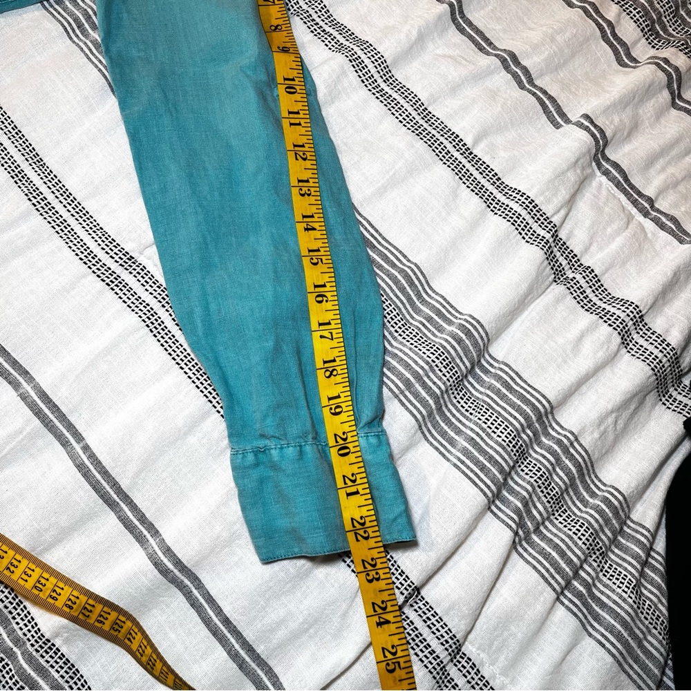 Tommy Bahama Teal and Denim Button Down Shirts - Picture 12 of 16